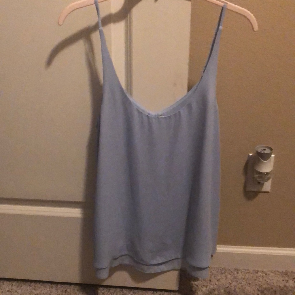 Miss Selfridge Size 6 Light Blue Tank Top
